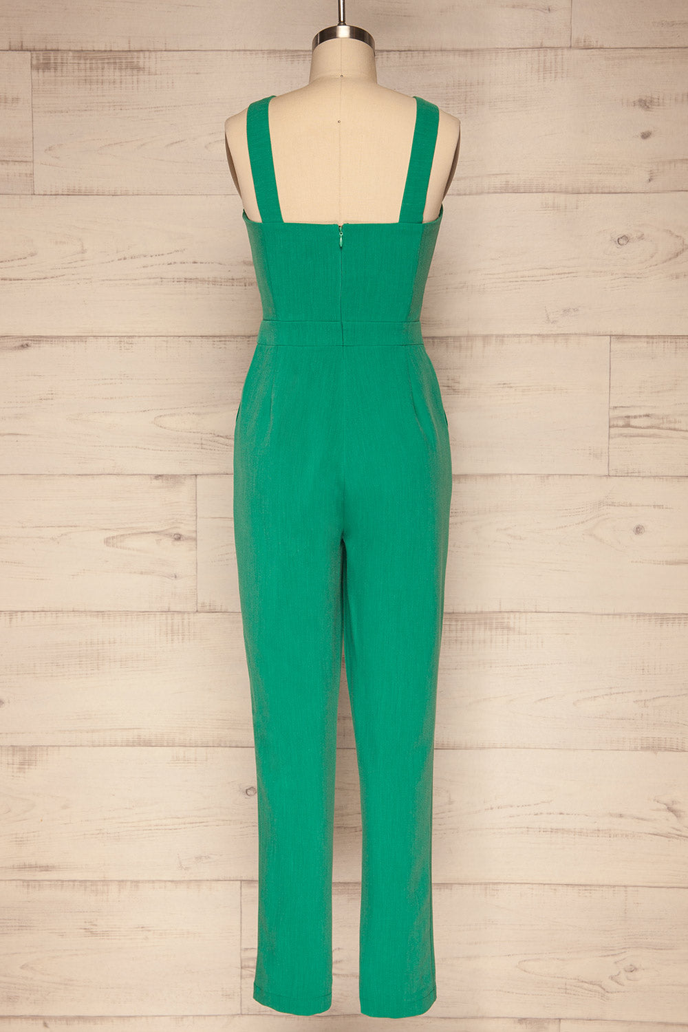 Demma Seaweed Green Halter Jumpsuit | La Petite Garçonne
