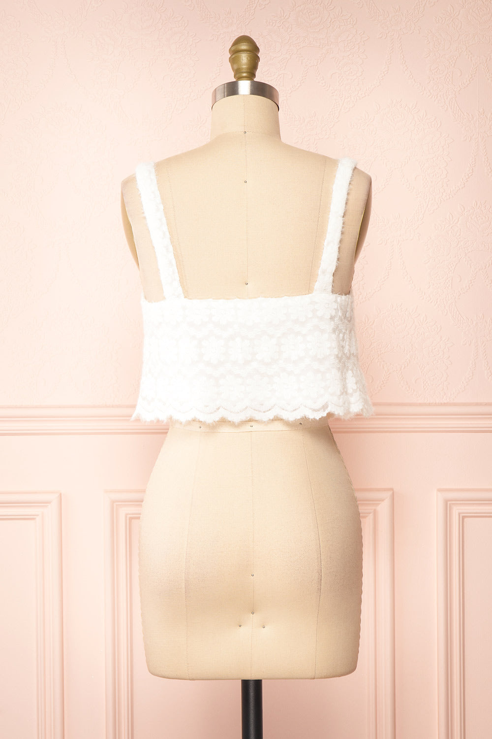 Dimbla Patterned Cropped Top | Boutique 1861 back view