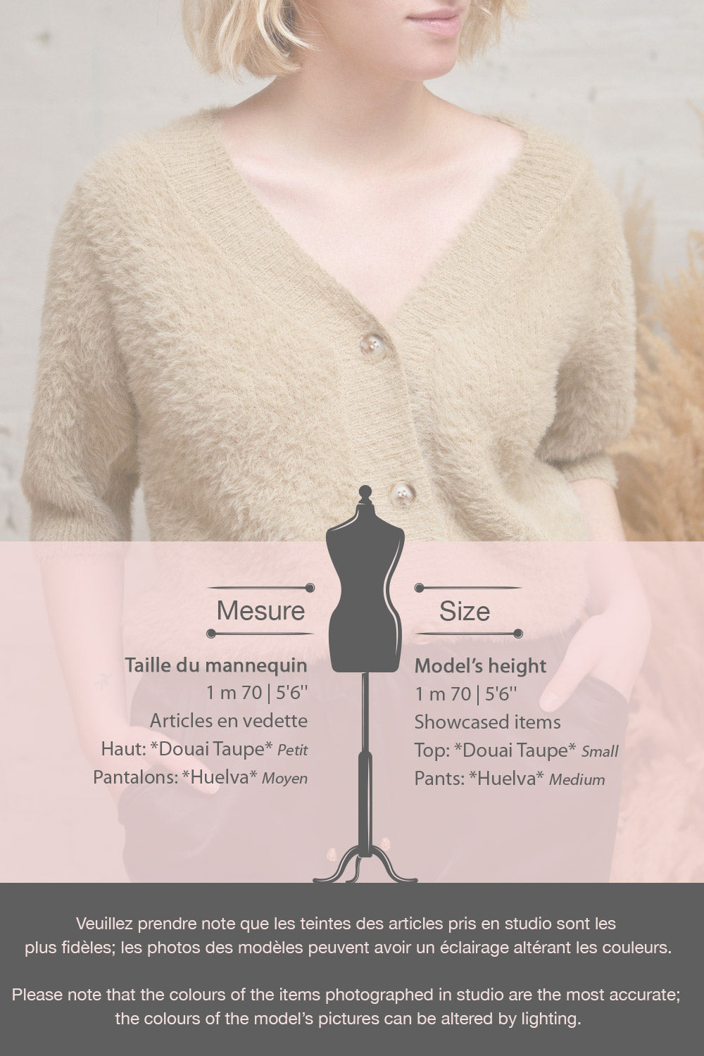 Douai Rust Orange Buttoned Fuzzy Cardigan | La petite garçonne fiche