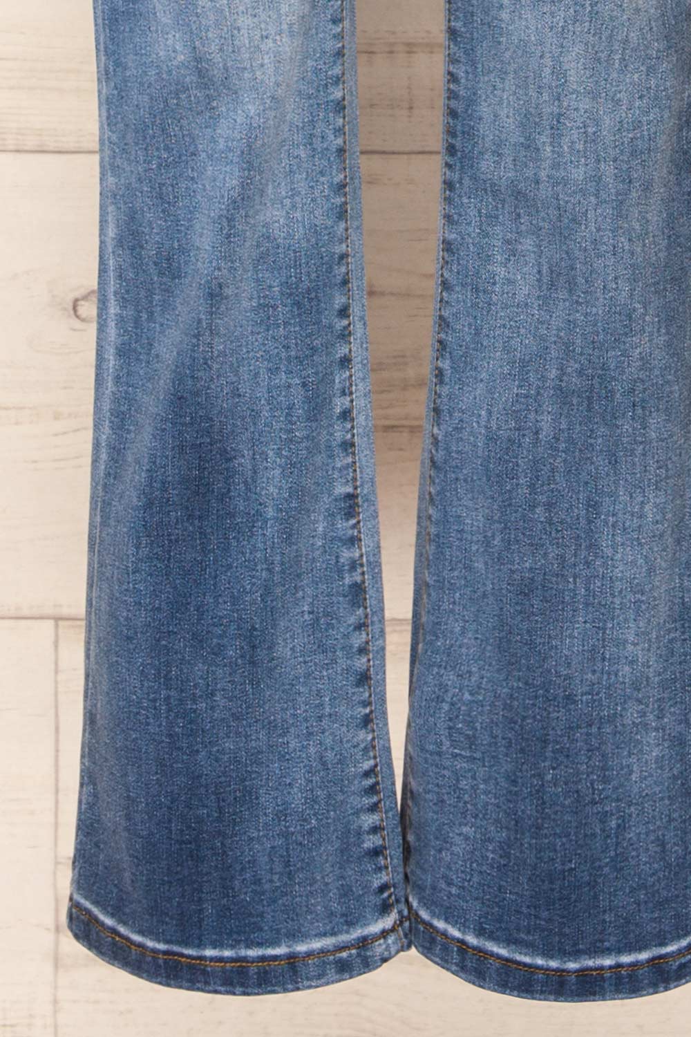 Eggjestolen High-Waisted Flared Leg Blue-Grey Jeans | La petite garçonne bottom 