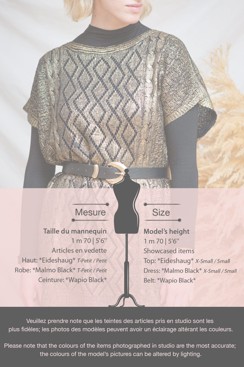 Eideshaug Black Golden Short Sleeve Blouse | La petite garçonne fiche