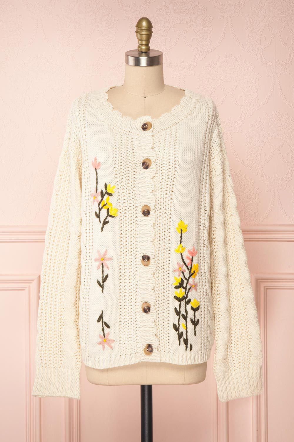 Eilionoir White Cardigan | Boutique 1861