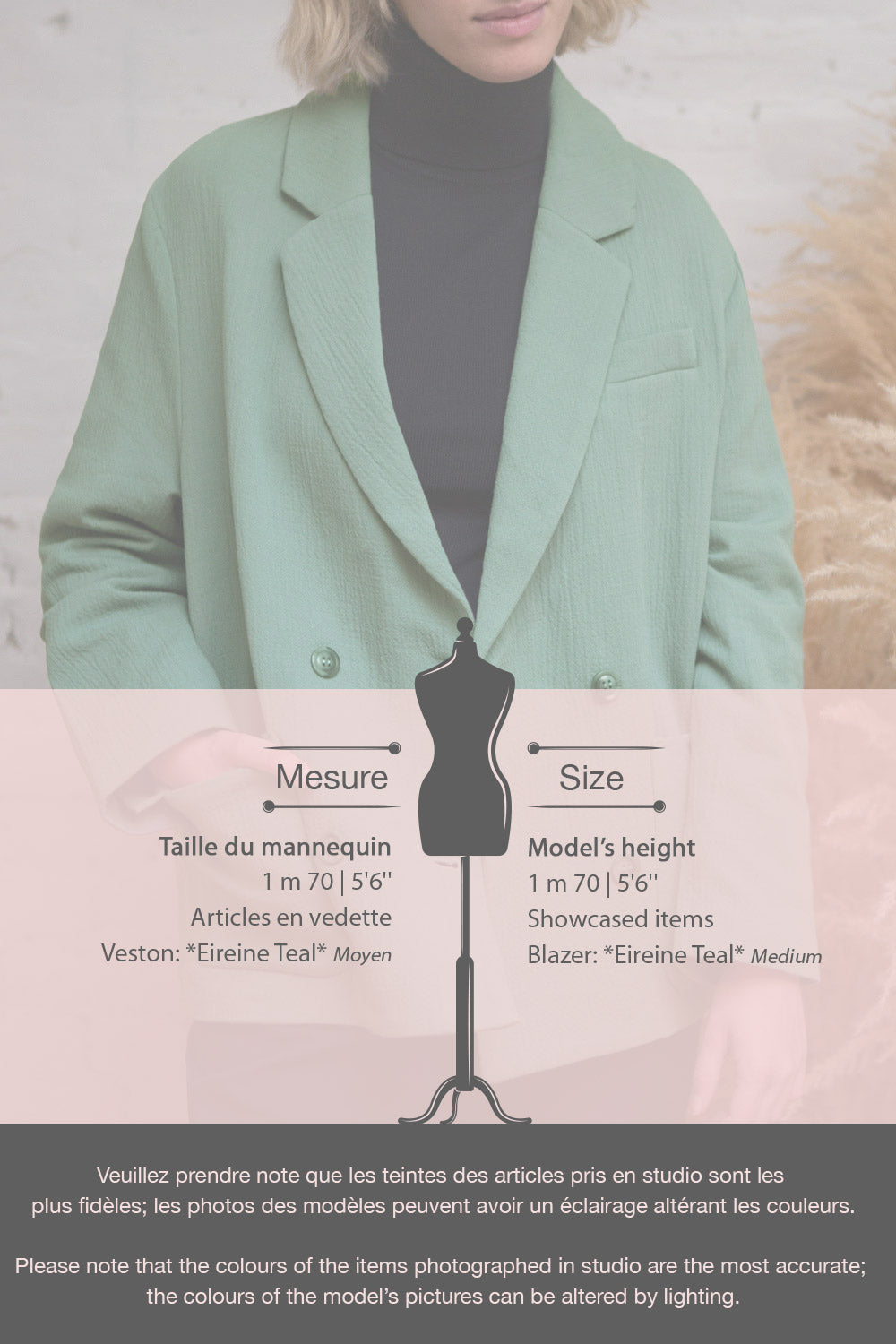 Eireine Black Oversized Blazer w/ Pockets | La petite garçonne fiche