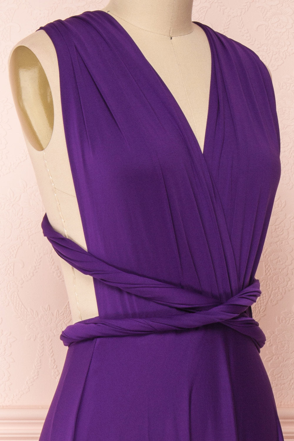 Elatia Aubergine | Purple Maxi Convertible Dress