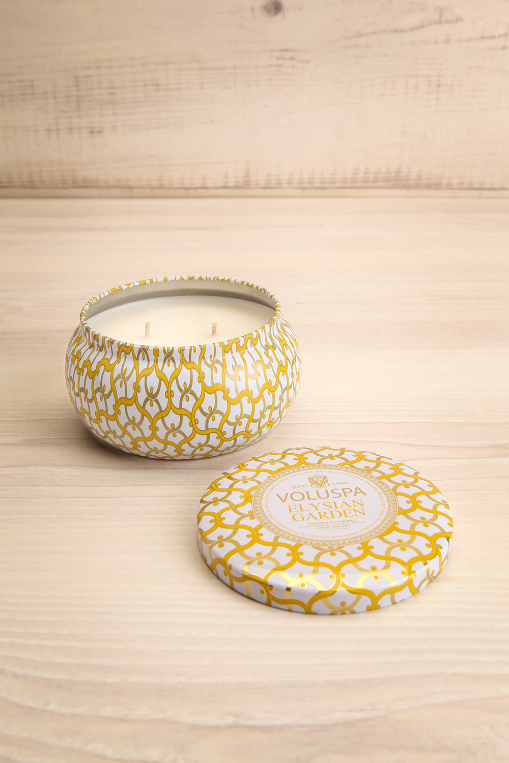 Maison Tin Candle Elysian Garden | La petite garçonne open