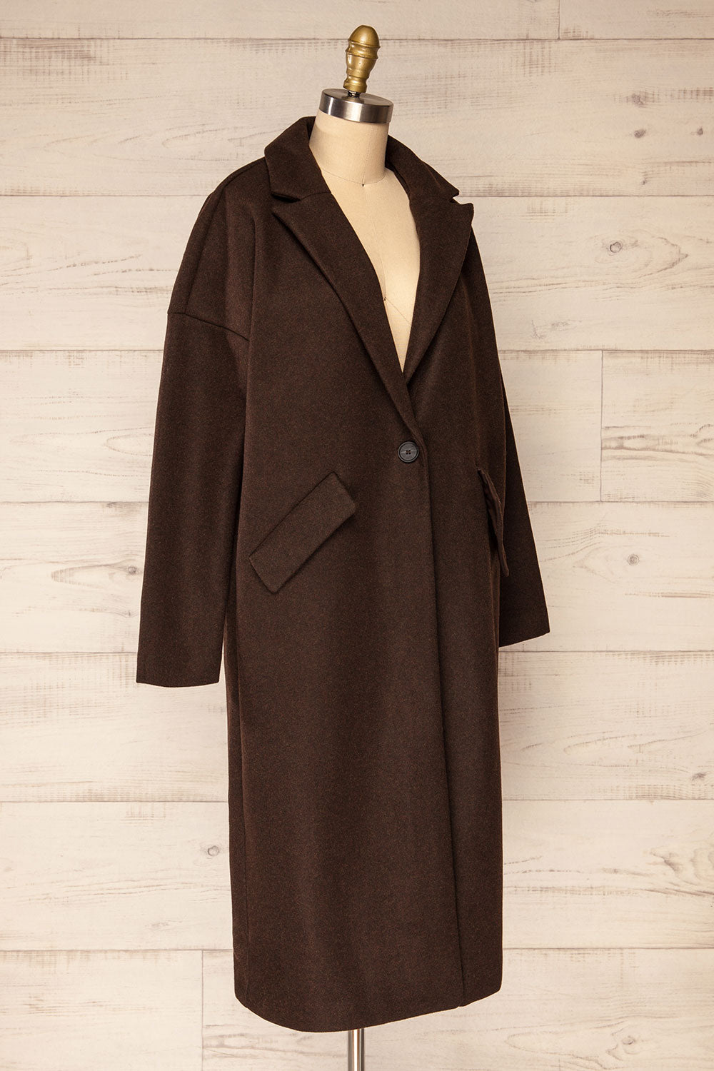 Emerson | Brown Felt Coat