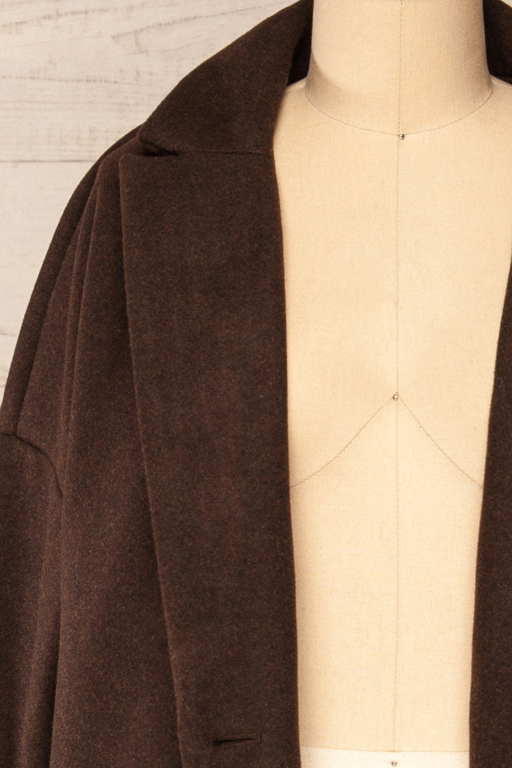 Emerson | Brown Felt Coat
