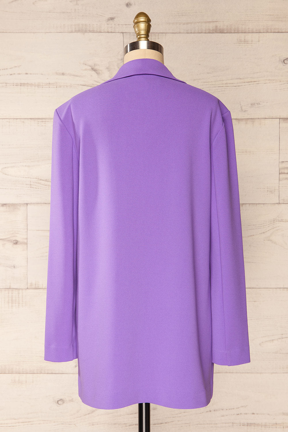 Engla Purple Long Classic Blazer | La petite garçonne back view