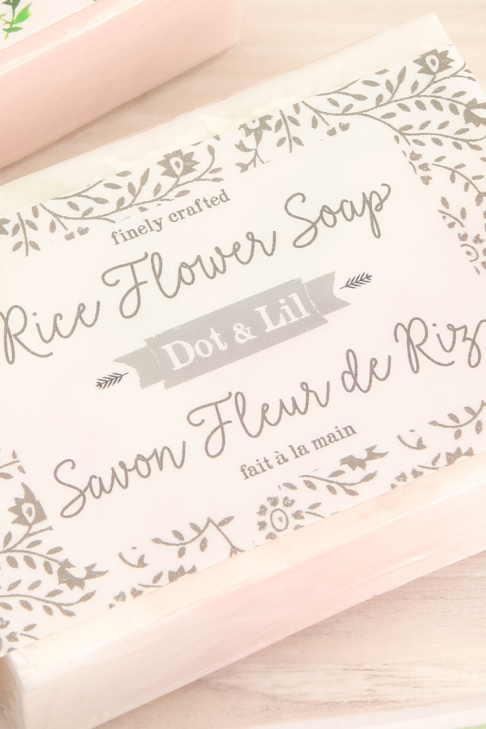 Ensemble Cadeau 3 Savons et Assiette Vintage | La petite garçonne fleur de riz