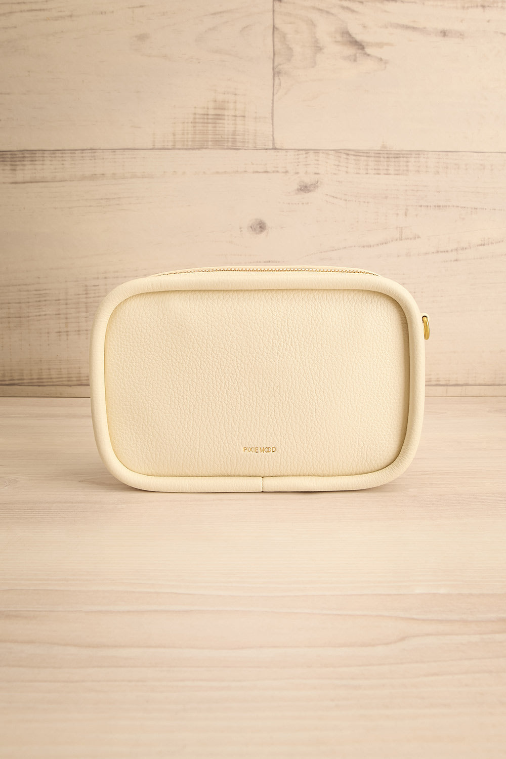 Eriqua Ivory Shoulder Bag w/ Removable Strap | La petite garçonne front view