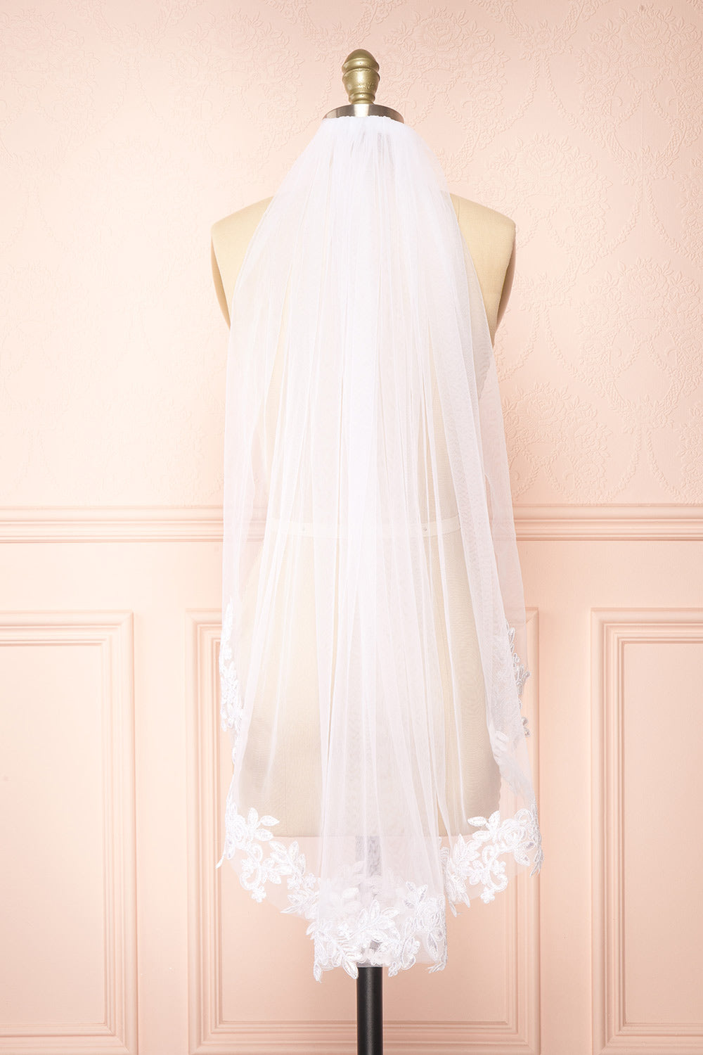 Erkalim White | Mesh Wedding Veil