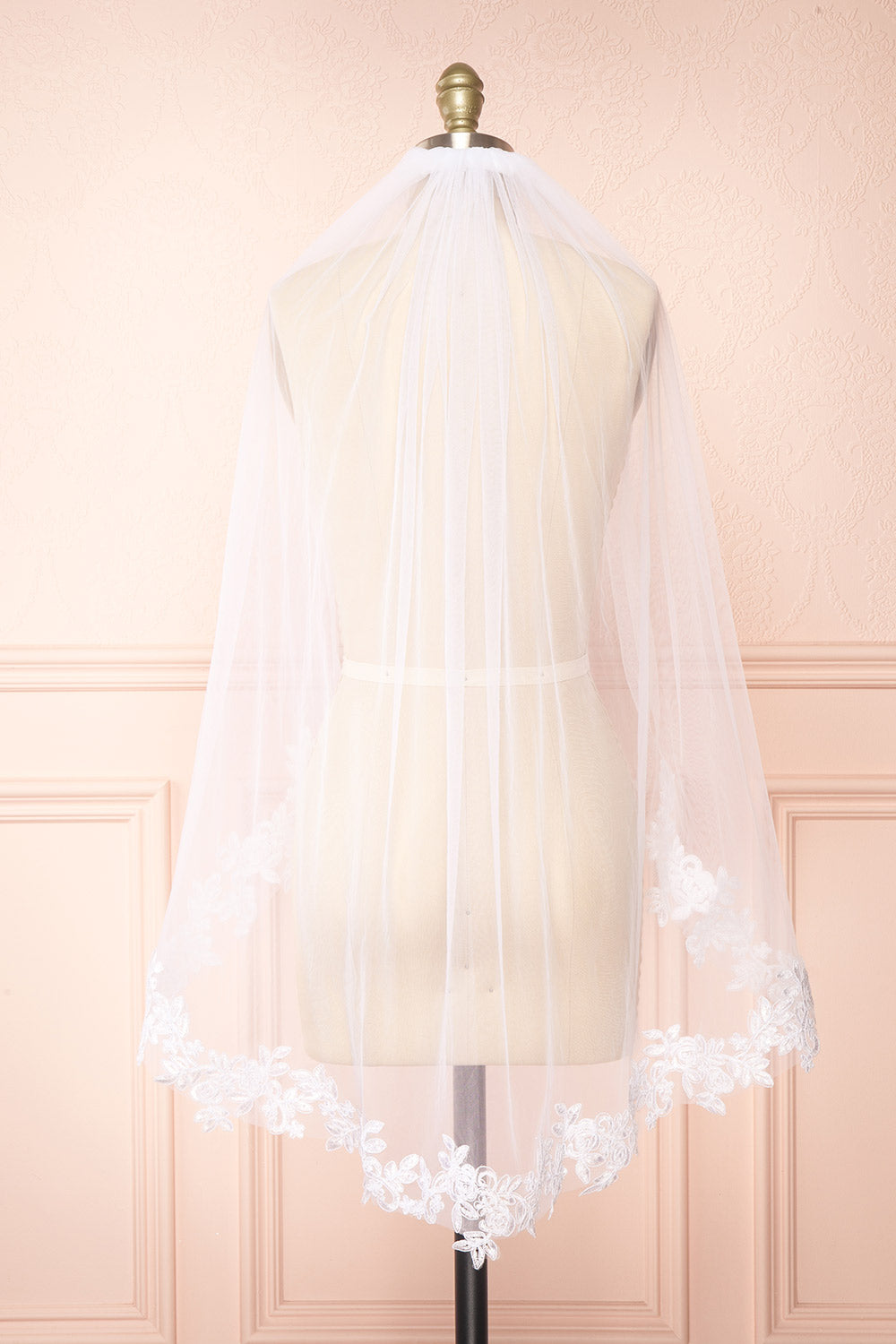 Erkalim White | Mesh Wedding Veil