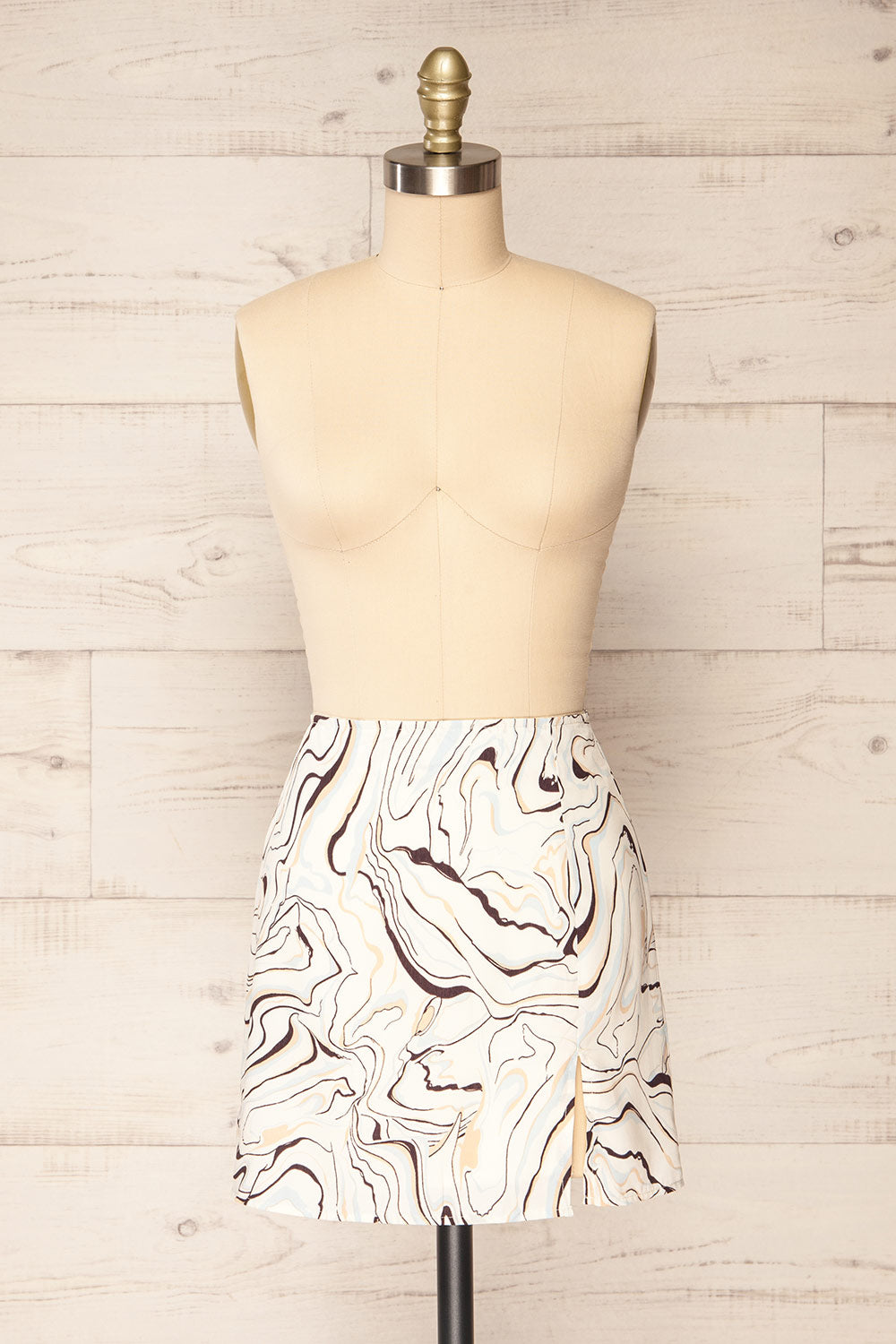 Everdeen | Marbled Short Skirt La petite garçonne front view