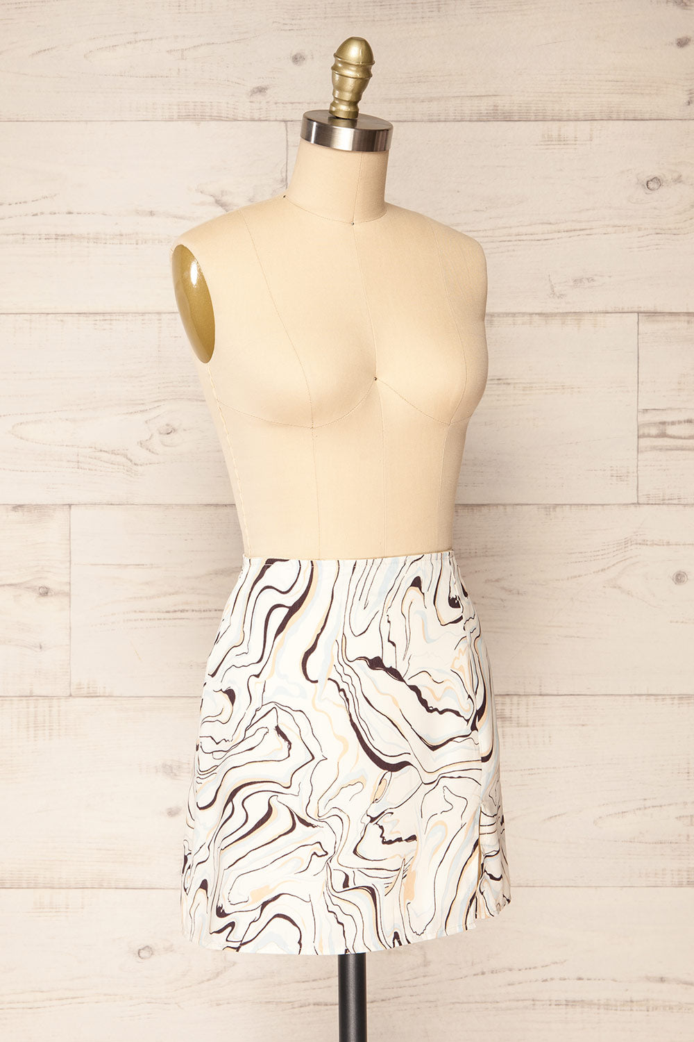 Everdeen | Marbled Short Skirt La petite garçonne side view