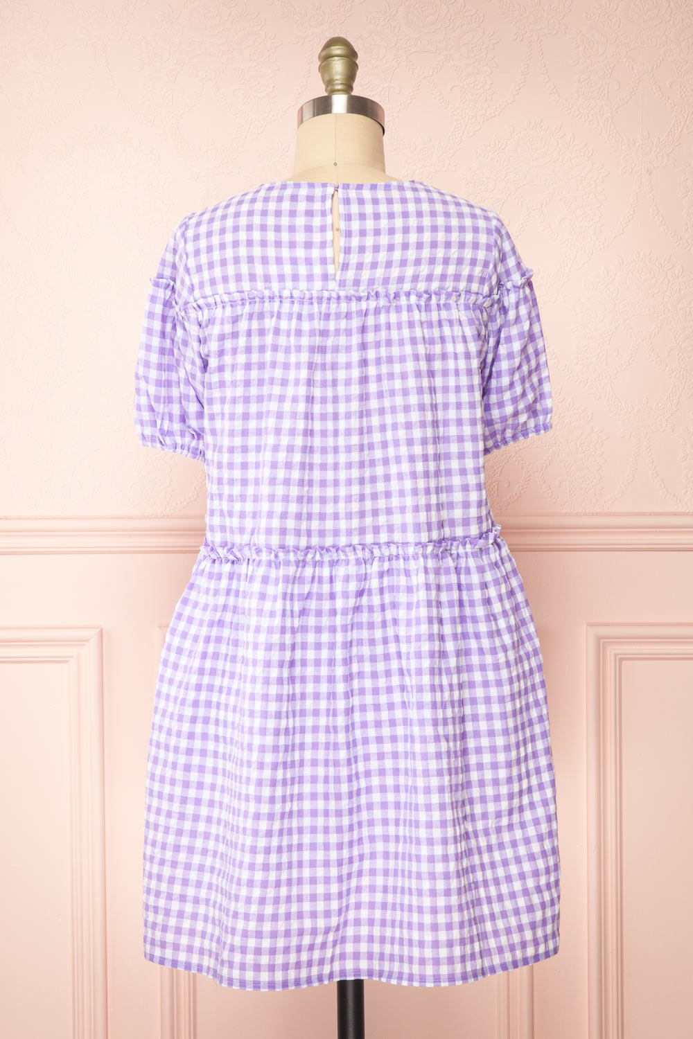 Évie Short Gingham Dress | Boutique 1861 back view