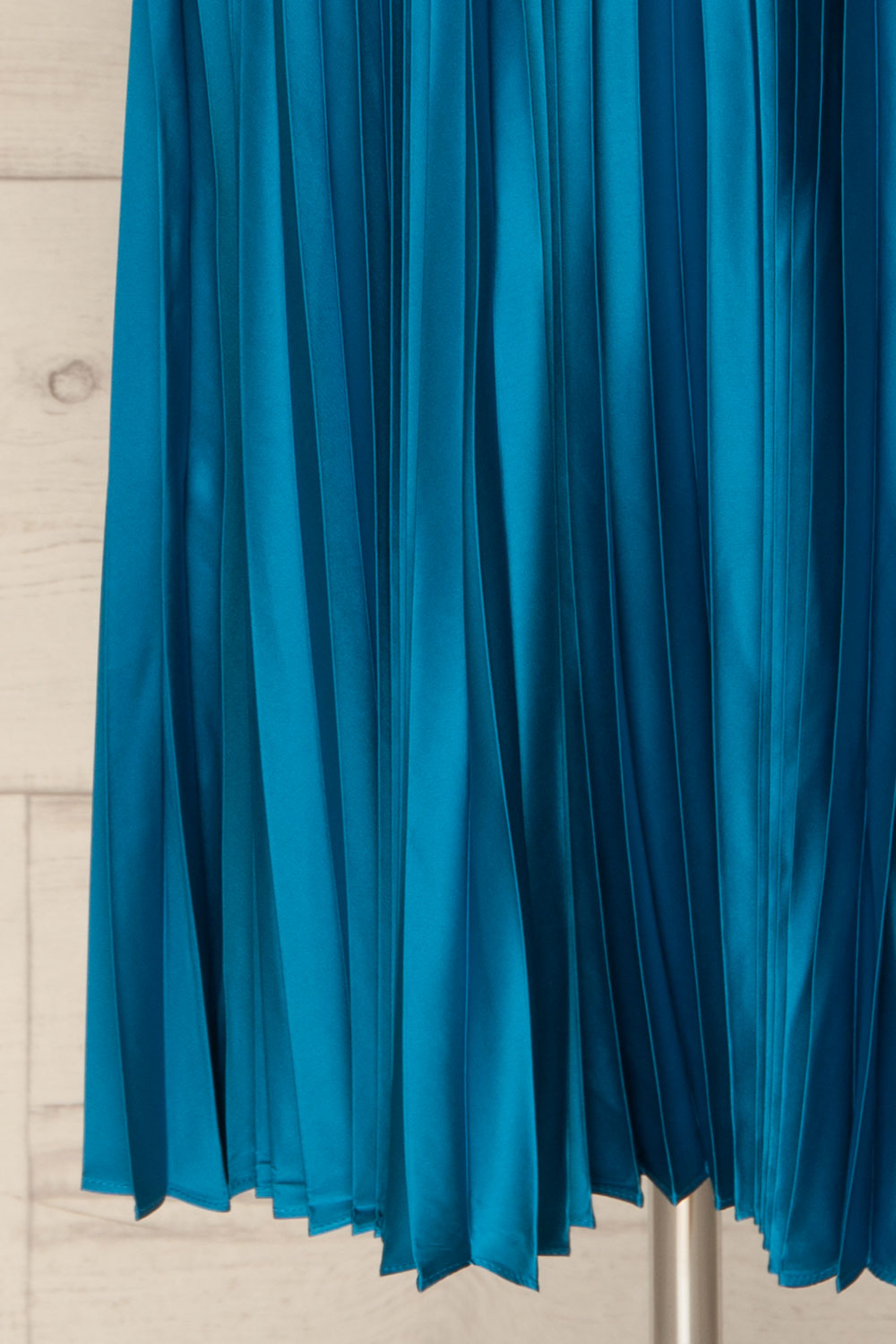 Ezra Pleated Cutout Long Sleeve Midi Dress | Boutique 1861 bottom