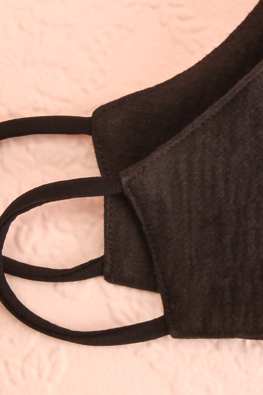 Face Mask Black | Boutique 1861 folded close-up