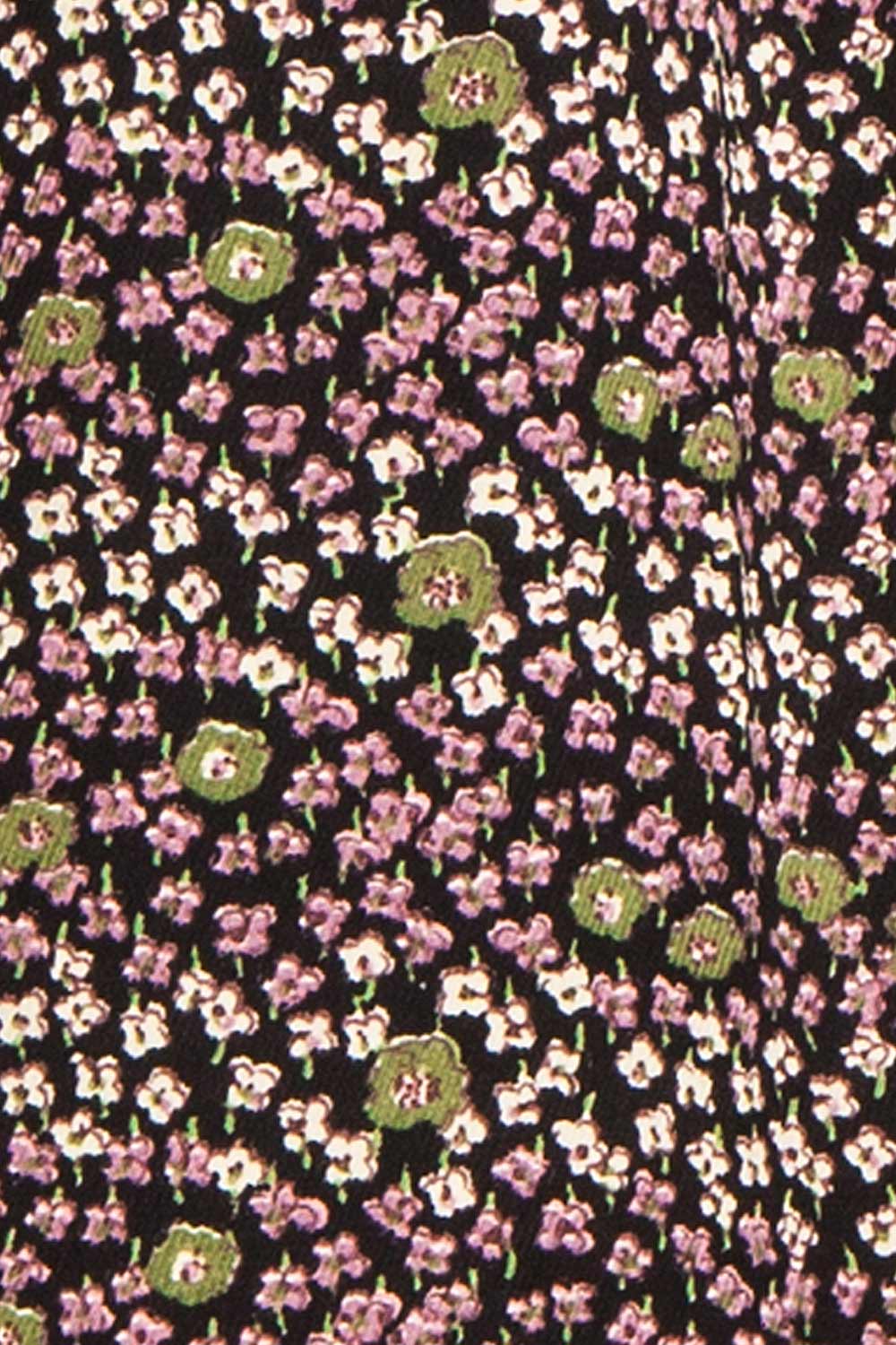 Farrah Midi Floral Dress w/ Peter Pan Collar | Boutique 1861 fabric