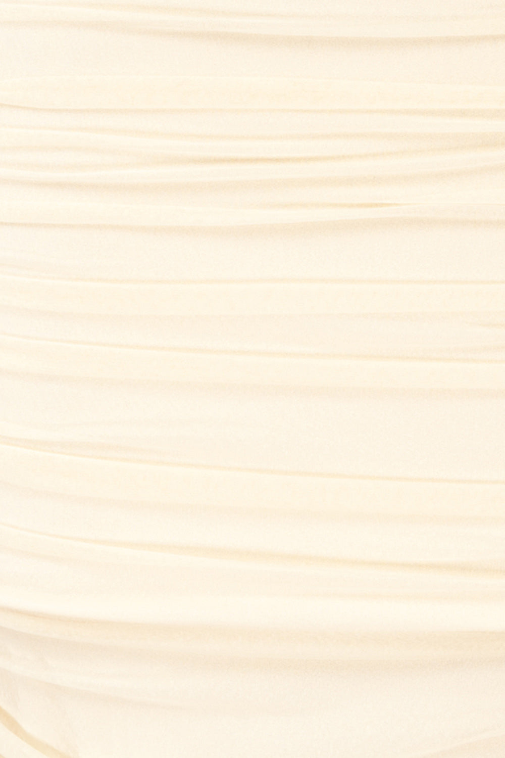 Fecho Ivory Fitted Ruched Midi Dress | La petite garçonne fabric