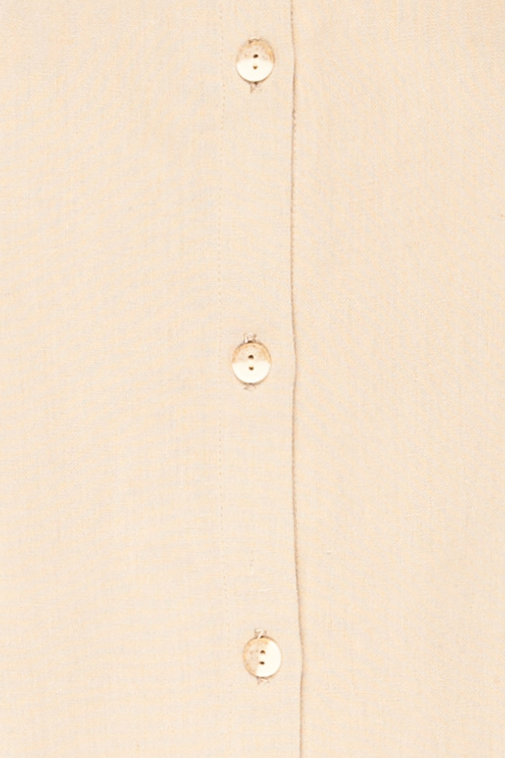 Fiordi Beige Large Straps Button-Up Tank Top | La petite garçonne fabric