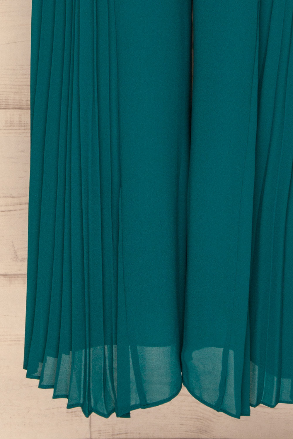 Fiorella Bustier Wide Leg Jumpsuit | La Petite Garçonne bottom close-up