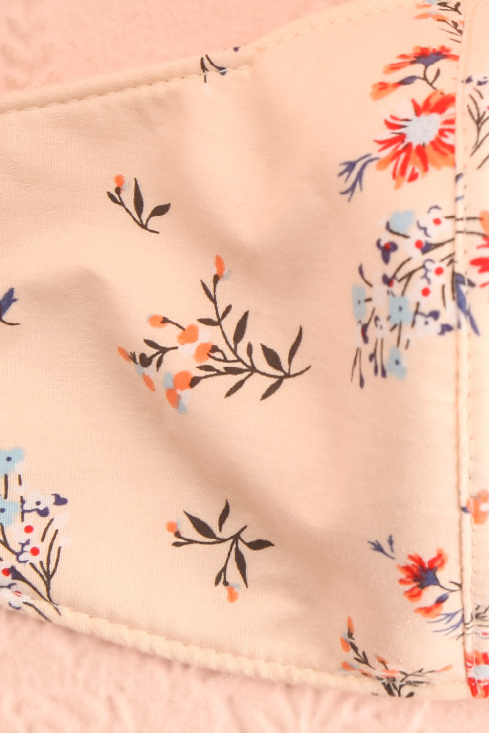 Floral Face Mask Wildflowers | Boutique 1861 close-up