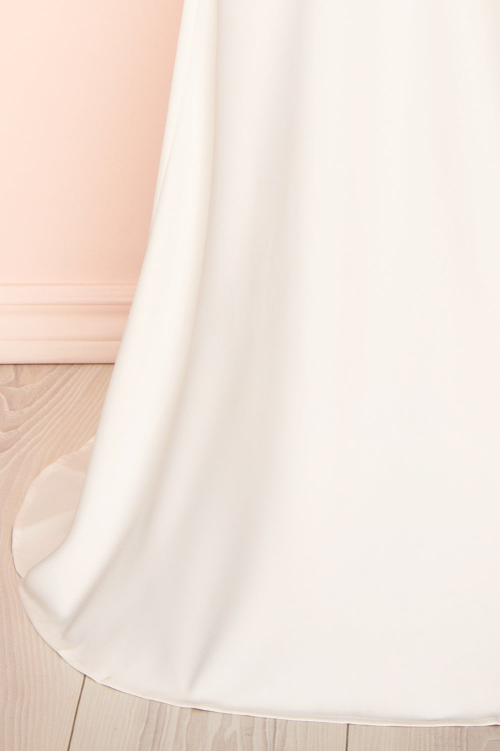 Florence Ivory Bridal Satin Maxi Dress | Boudoir 1861 bottom 