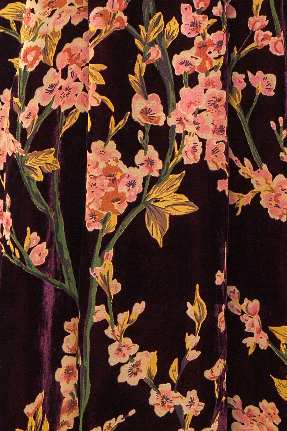 Florizella Floral Midi Dress w/ Puff Sleeves | Boutique 1861 fabric