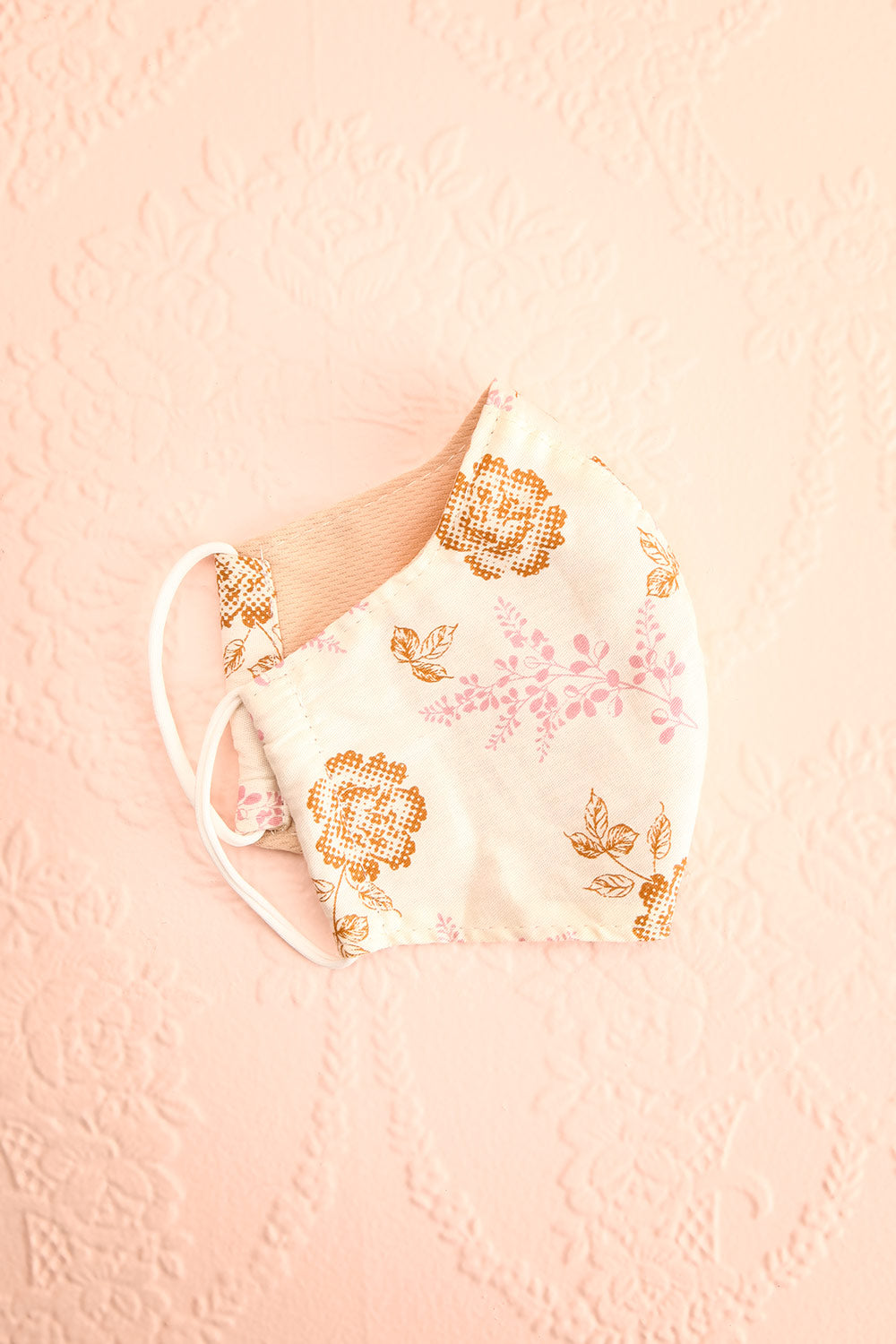 Flower Dot Face Mask | Boutique 1861 side view