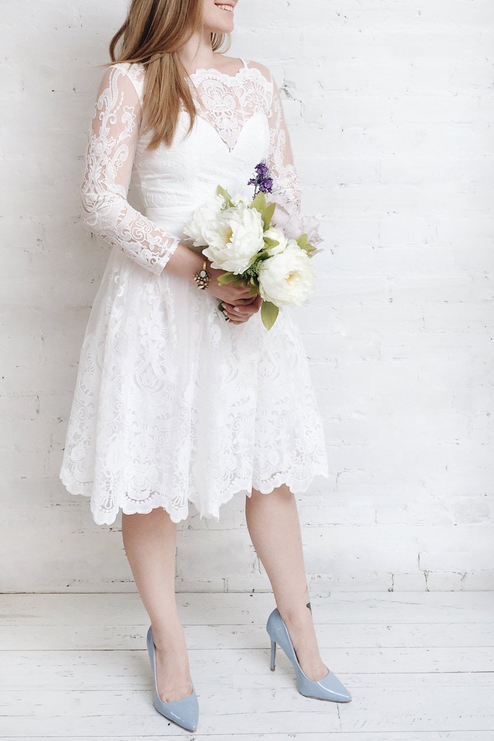 Fodla Mauve Embroidered A-Line Dress | Boutique 1861