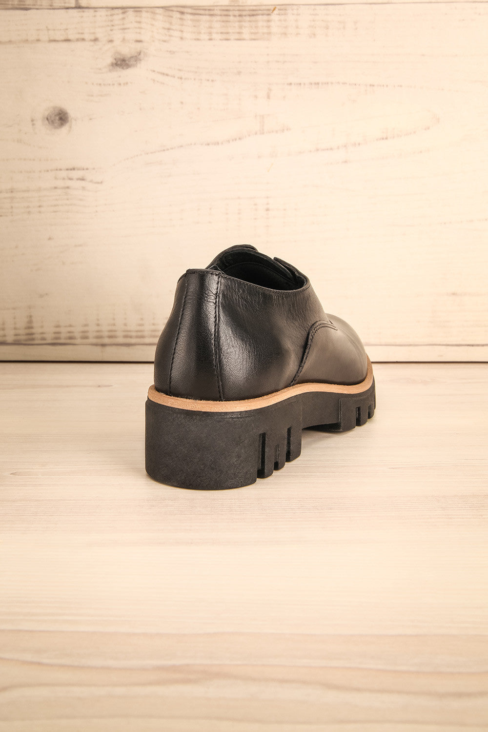 Forth - Black leather Ateliers flat shoes