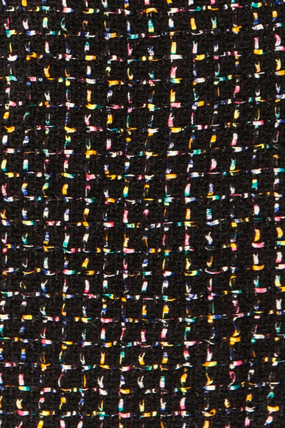 Francfort Black Tweed High-Waisted Mini Skirt | La petite garçonne fabric