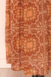 Frankie Rust Paisley Pattern Midi Dress | Boutique 1861 bottom