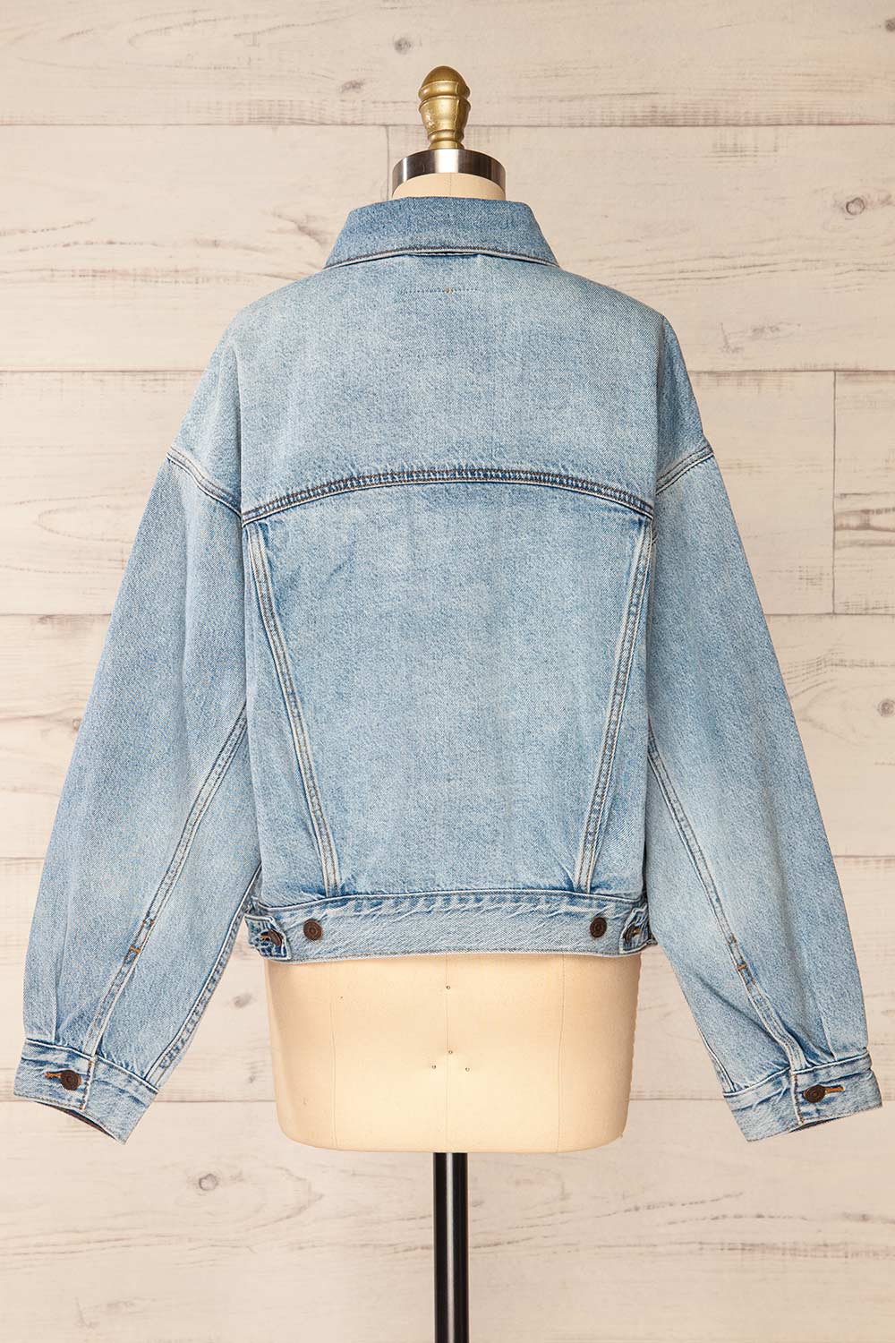 Frontera Oversized Denim Jacket | La petite garçonne back view