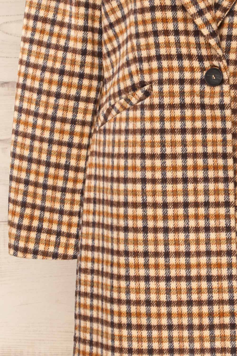 Fuengirola Plaid Trench Coat w/ Pockets | La petite garçonne sleeve