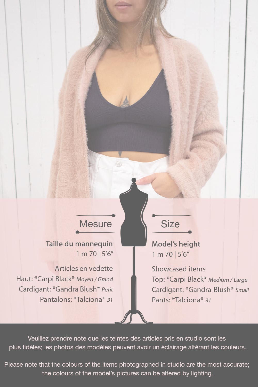 Carpi Clay Stretchable Bralette Crop Top | La petite garçonne fiche