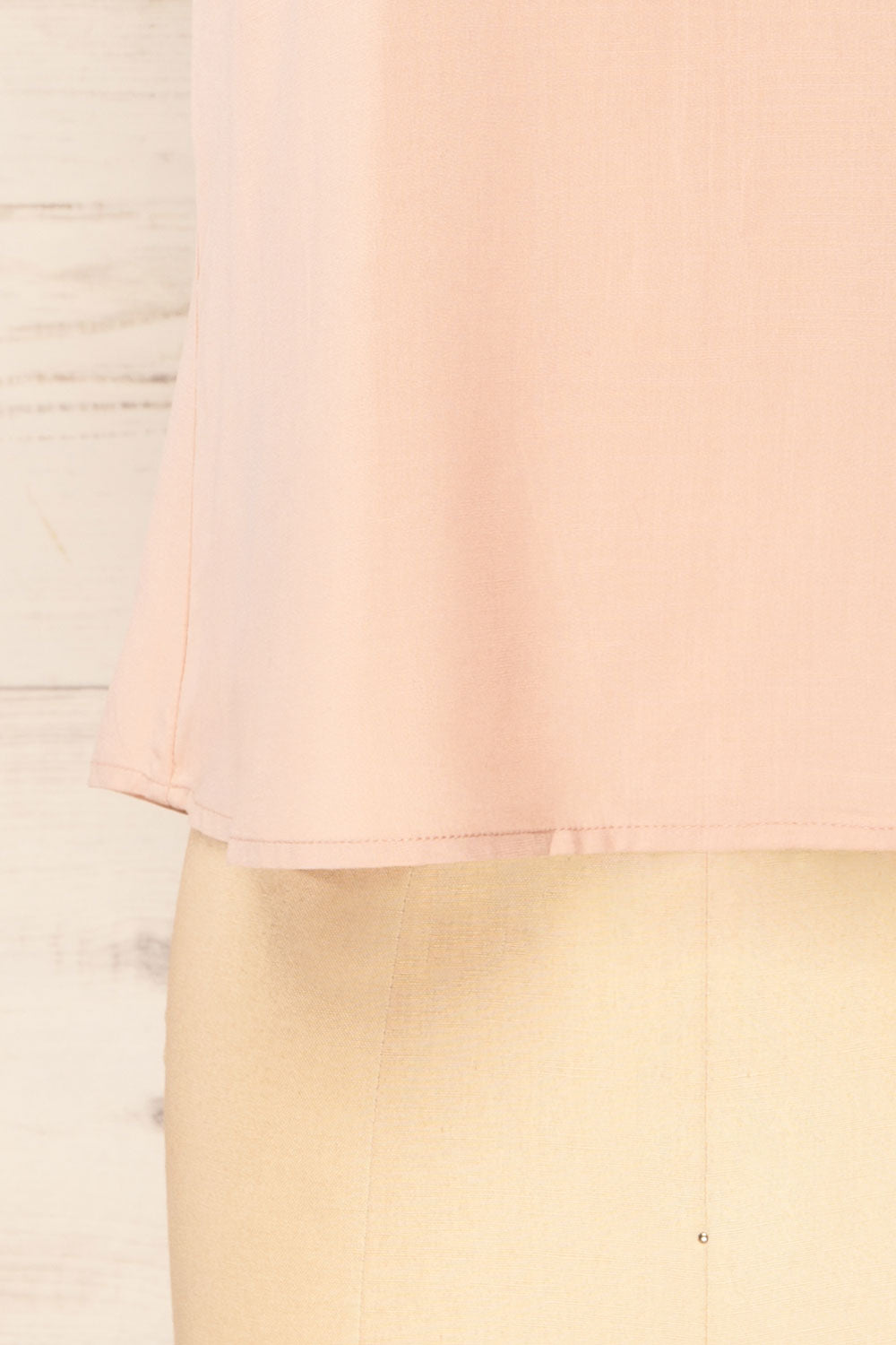 Gatineau Blush Round Neck Tank Top | La petite garçonne bottom