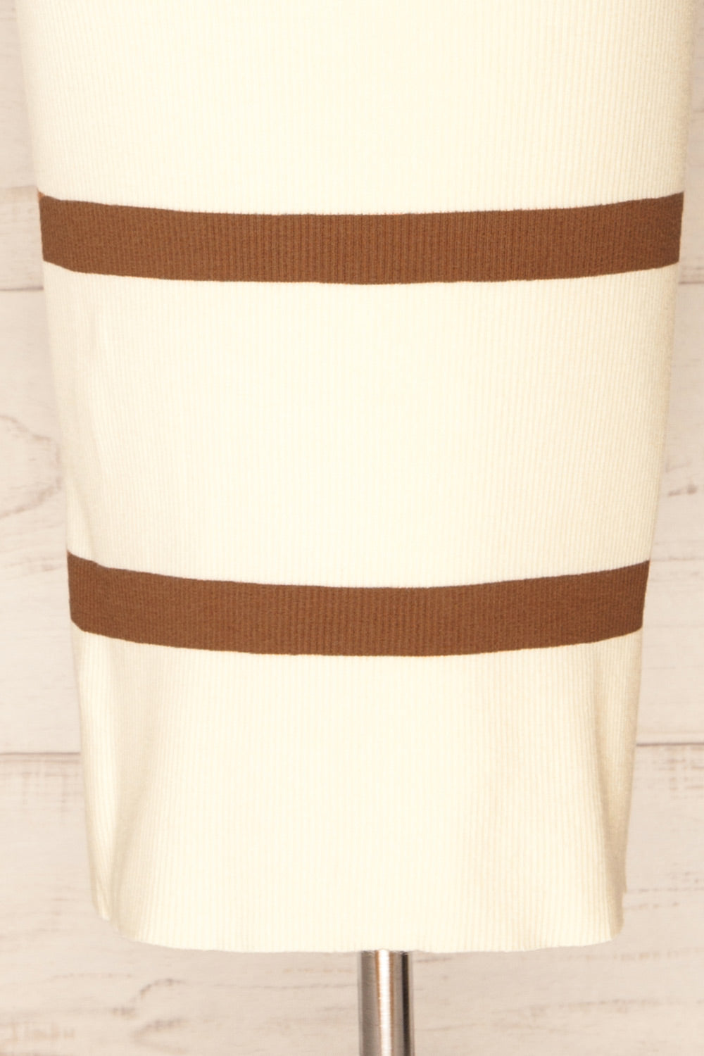 Gentof Striped Racer Back Ribbed Midi Dress | La petite garçonne bottom