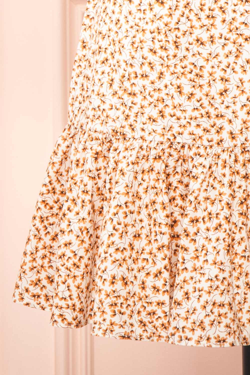 Ginny Short Floral Skirt w/ Ruffles | Boutique 1861 bottom