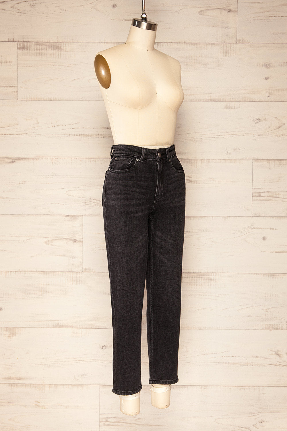 Gniew High Waist Cropped Jeans | La petite garçonne side view