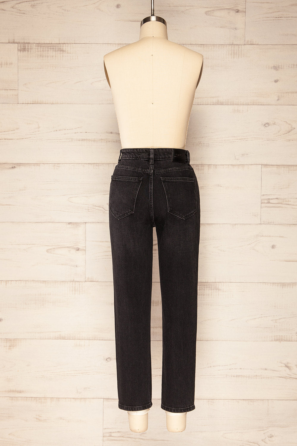 Gniew High Waist Cropped Jeans | La petite garçonne back view