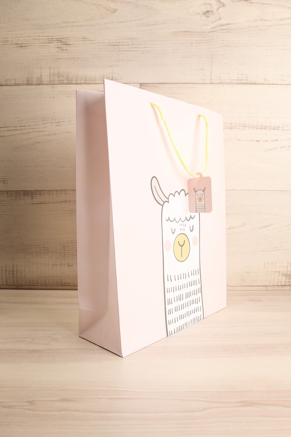 Sac Doux Lama Llama Paper Gift Bag | La petite garçonne side view