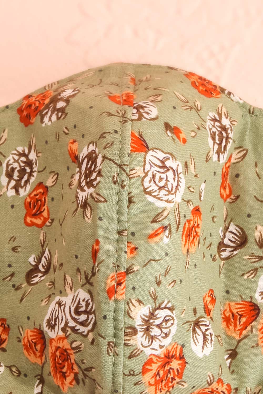 Green Fall Face Mask | Boutique 1861 fabric