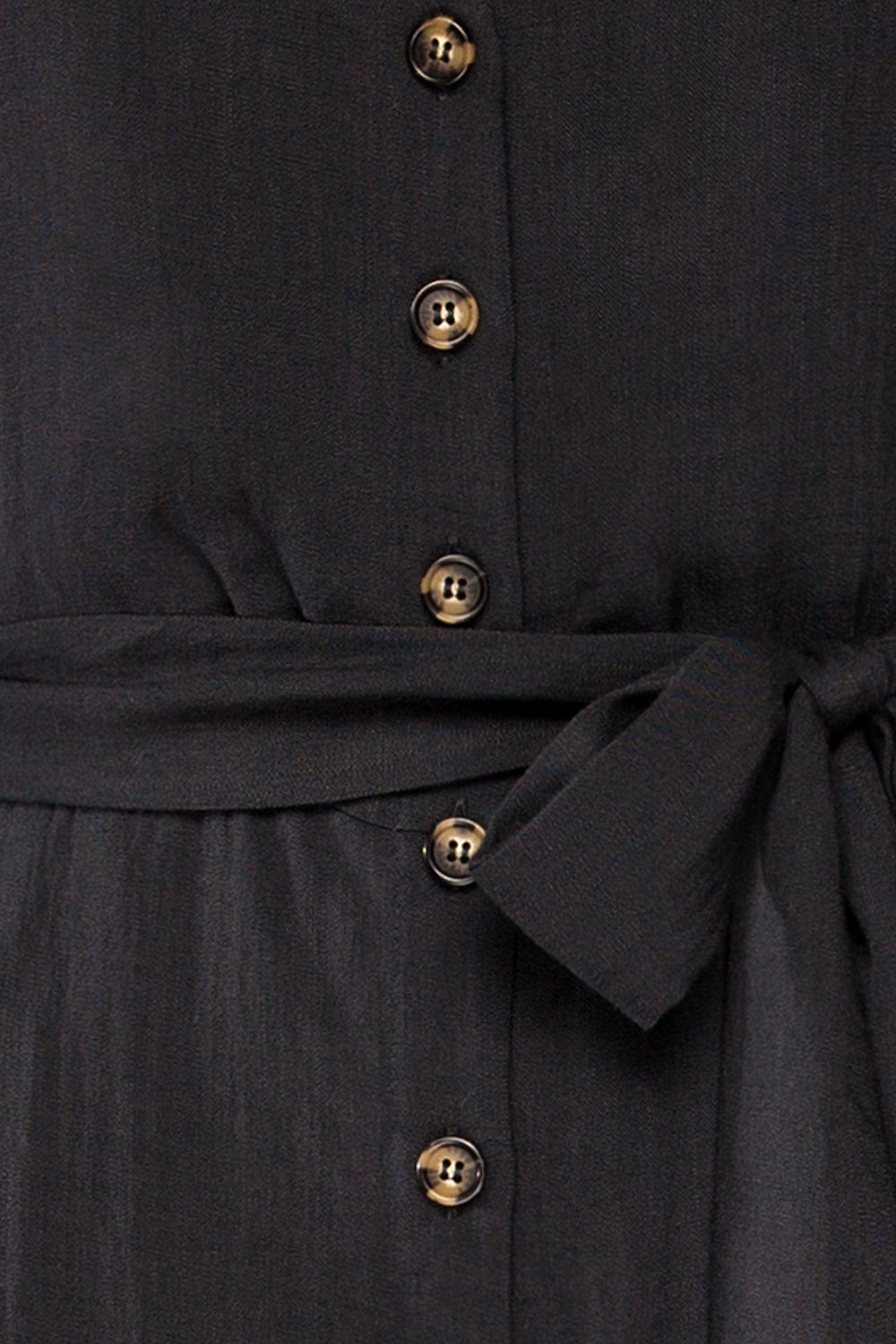 Grogy Indigo V-neck Palazzo Jumpsuit w/Belt | La petite garçonne fabric