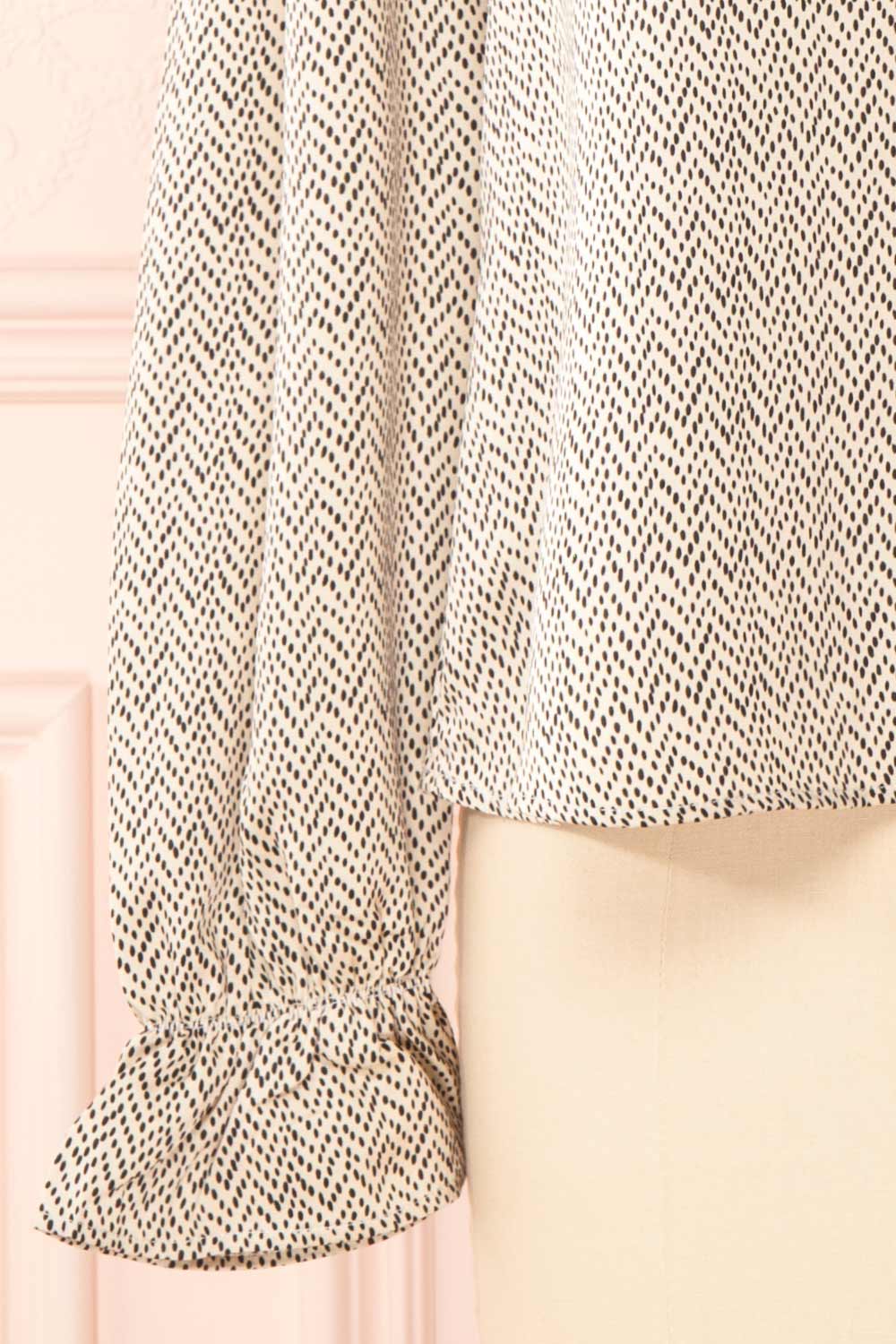 Gruja Patterned Puff Sleeve Top | Boutique 1861 sleeve