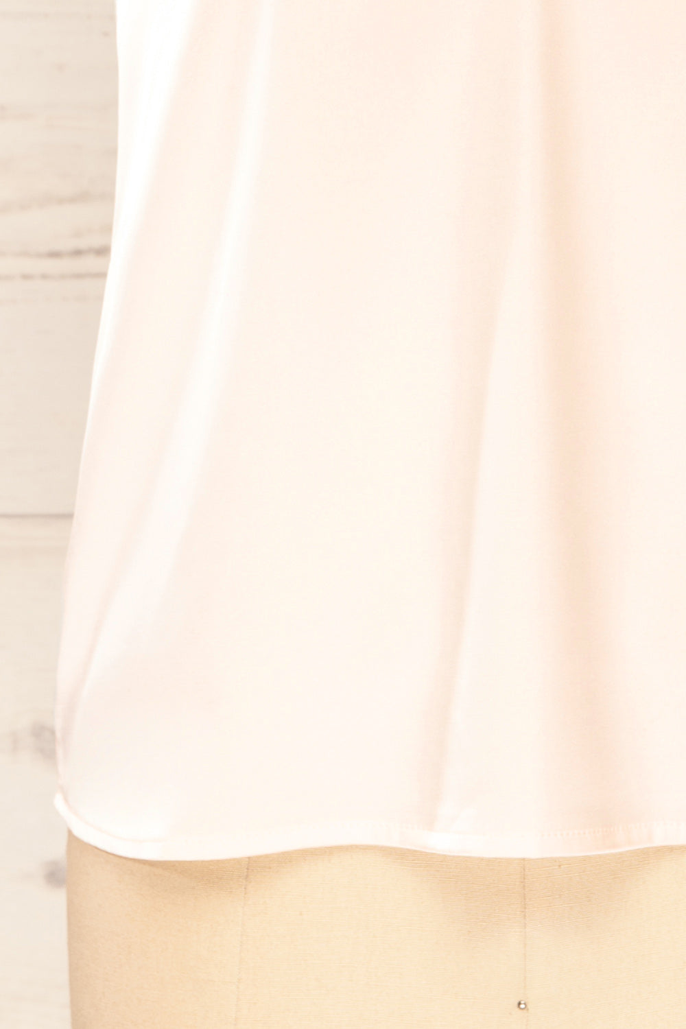 Guarenas Pink Satin Cami Top w/ Lace Trim | La petite garçonne bottom