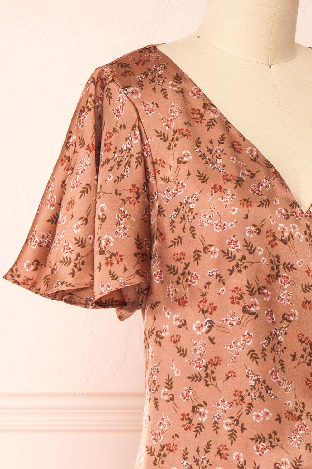 Hannah | Short Floral Wrap Dress