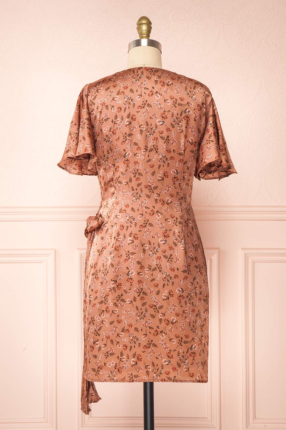 Hannah | Short Floral Wrap Dress