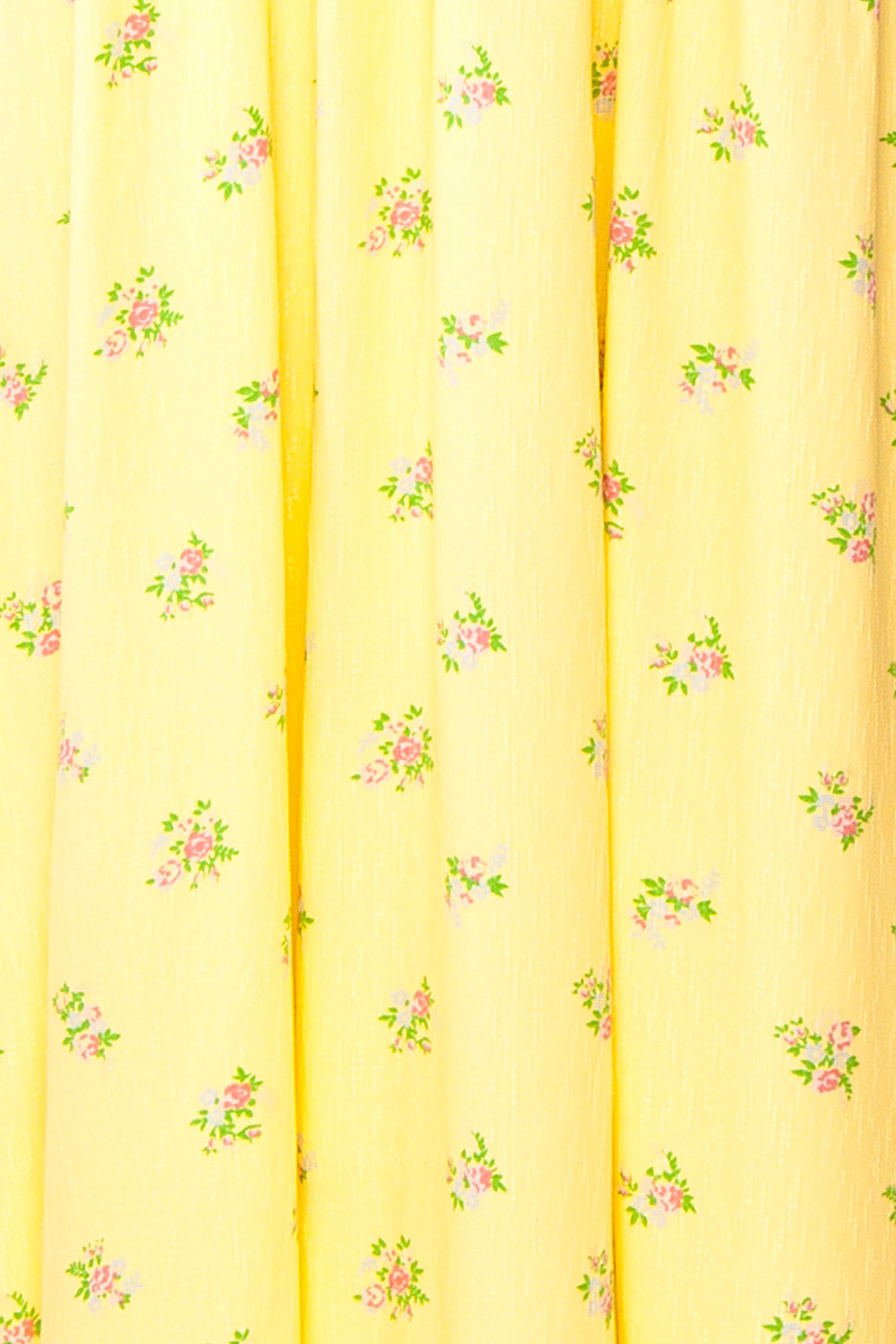 Hapi Yellow Floral Midi Dress | Boutique 1861 fabric 