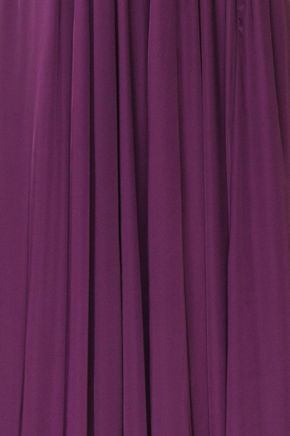 Harini Eggplant Purple Silky Gown w Plunging Neckline | FABRIC DETAIL | Boutique 1861